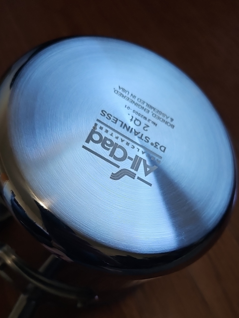 New All-Clad D3 2 Qt Saucepan - Picture 5 of 6